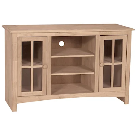 48" Casual 2-Door 2-Shelf TV Stand